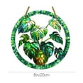thumbnail image 5 of Vggrvlo Stained Glass Window Hanging Green Plant Monsterat Suncatcher for Birthday, Women, Men, Wife, Aunt, and Mom for Christmas Tree Decoration, Birthday Gift for Mom, 5 of 6