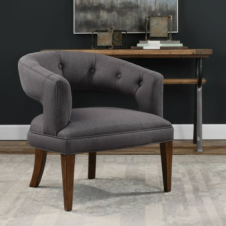 UPC 792977234082 product image for Uttermost Ridley Charcoal Linen Accent Chair 23408 | upcitemdb.com