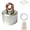 Silvery, variant on Self-Pressurizing Alcohol Stove Kit, High-Efficiency Vaporizing Spirit Burner for Camping & Bushcraft, Pro-Grade Purple Copper Jet Flame Stove with Stand & Storage Bag