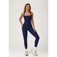 thumbnail image 3 of PISONIC Women Two Piece Workout Sets Racerback Tank Tops Matching High Waisted Leggings with Pockets Gym Yoga Outfits, 3 of 6