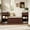 Espresso, variant on AUU All-in-One Entryway Storage Bench with Cushion, Compartments, Drawers and Open Shelves for Hallway, Mudroom or Living Room