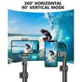thumbnail image 3 of Phone Tripod, 55.9" Inch Extendable Selfie Stick Tripod with Bluetooth Remote & Carrying Bag for Smartphone, iPhone, Camera, GoPro, 3 of 5