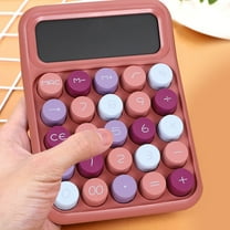 Calculator Cute School Supplies Calculator Scientific Calculator - Mini 12-Digit Body With Plastic Keys Small Portable, Non-Slip Bottom Pad For Office School Home And Business Use