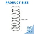 thumbnail image 2 of Uxcell 20 Pack Compression Spring, 20mm OD, 1.2mm Wire Size, 50mm Free Length, Spring Steel Construction Extended Mechanical Compression Springs for Shop and Home Repairs, Silver Tone, 2 of 6