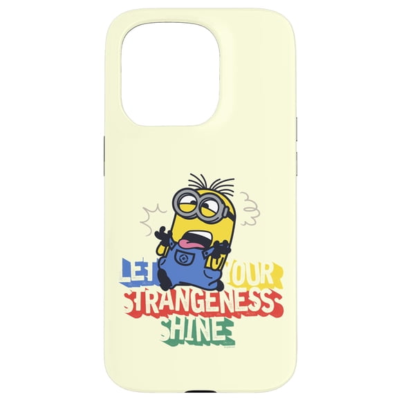 Funda para iPhone 15 Pro Minions "Deja Brillar Tu Extrañeza"