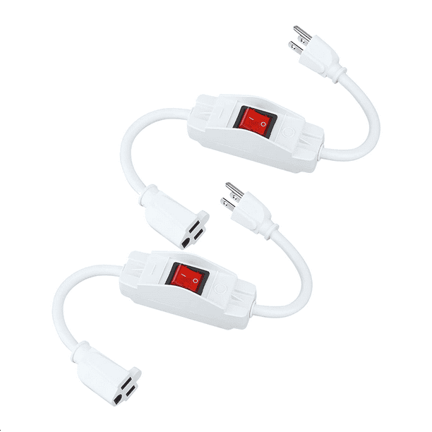 3 Prong Extension Cord with On/Off Switch 1875W Switchable Power Cord