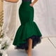 thumbnail image 2 of Gibobby faldas aesthetic de talle para mujer Falda irregular de cola de pez para glúteos(Verde, XXXL), 2 of 5