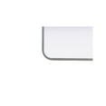 thumbnail image 4 of Elegant Decor Contour Metal Rectangle Mirror 18x36 in Silver, 4 of 11