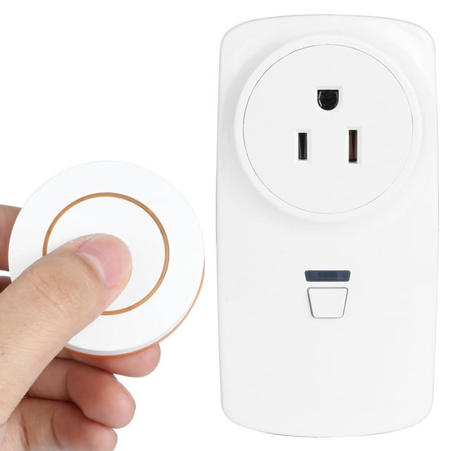 Prise Sans Fil, Prise de Télécommande Stable, Pratique et Flexible pour Appareils Électroménagers, Télécommande Bleue, Télécommande Orange