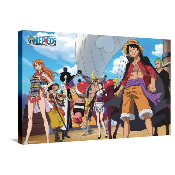 One Piece: Wano Country - Sailing Crew Canvas Wall Poster, 22.375" x 34"
