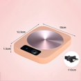 thumbnail image 1 of (Pink US Plug)Desktop electric cup heater constant temperature coaster hot drink (various options), 1 of 5