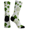 thumbnail image 4 of MEICHEN St. Patrick's Day Women's Themed Comfortable 3D Cute Printed Mid Calf Sports Socks Fashion Clothing Accessories for Women, 4 of 4