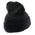 thumbnail image 3 of Moto Bike Embroidered 12 Inch Long Knitted Beanie - Dark Grey OSFM, 3 of 5