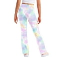 thumbnail image 6 of Girls 4T Leggings Athletic Wear for Girls Clothing for Girls 10-12 Kids Flare Leggings Girl Bell Bottom Pants, Multicolor, 6 of 9