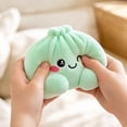 thumbnail image 4 of Cute Dumpling Stuffed Plush Mystery Steamer Box, Soft Squeezable Bao Bun Fidget Toy, Desktop Decor Stress Relief Sensory Toy for Office Home Use Cyan, 4 of 4