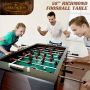58” Richmond Foosball Table Competition Size, Soccer, Accessories Included, Brown/Black by Barrington Billiards