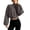 Dark Gray, variant on Cropped Sweatshirts for Women Fall Winter Long Sleeve Casual Drop Shoulder Plain Turtleneck Pullover Sweatshirt
