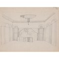thumbnail image 2 of Winold Reiss 14x12 Black Ornate Wood Framed Double Matted Museum Art Print Titled: Design for the Lentheric Salon, Fifth Ave. and 58th St., Savoy-Plaza Hotel, New York, Ny. Perspective, 2 of 5
