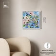 thumbnail image 5 of Summer Feelings Canvas Light Colors Flower Art Prints by Art Remedy, White Frame, 16" x 16", 5 of 7