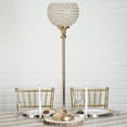 thumbnail image 3 of Balsa Circle 37" Faux Crystal Beaded Wedding Centerpiece Gold, 3 of 6