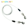 thumbnail image 2 of Petest 15ft Reflective Tie-Out Cable for Heavy Dogs Up to 125 Pounds, 2 of 7
