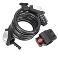 thumbnail image 2 of Bike Lock Cable, 4 Digit Combination Password Cable Lock, Durable Bike for Mountain Bike Bicycle Mountain Bicycle, 2 of 7