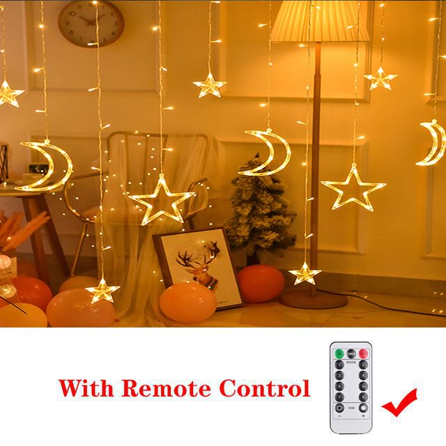 Guirnalda de luces Led para decoración del Ramadán, guirnalda de luces de fiesta islámica musulmana para regalo del hogar, suministros EID Mubarak, 2023