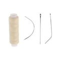 thumbnail image 5 of lionlar Hair Track Weft Wigs Weaving Sewing Thread w/ 3pcs I/C/J Needles Set Beige, 5 of 5