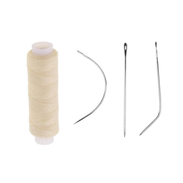 Hair Toupee Sewing Thread / Bun extension Brown 
