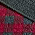 thumbnail image 3 of Woolrich Check Oversized Quilt Mini Set Red Full/Queen, 3 of 5