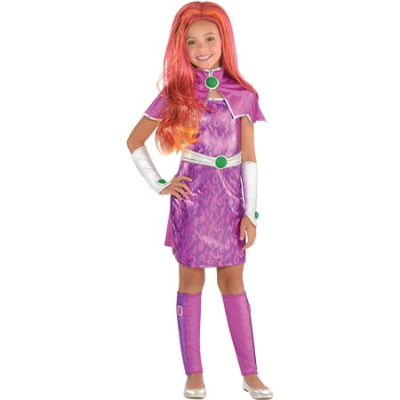 Suit Yourself Starfire Halloween Costume for Girls, DC Super Hero Girls, Includes Accessories