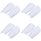 thumbnail image 1 of 1 Par Mallas Fútbol Escudo Antideslizante Protector Espinilleras para () Blanco, 1 of 6