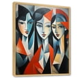 thumbnail image 2 of Designart "Les Demoiselles d Avignon A Masterpiece Unveiled II" Portrait Floater Framed Wall Art Print, 2 of 7