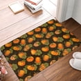 thumbnail image 2 of Vsdgher Orange Pumpkin print Flannel Anti-Slip Floor Mat Comfort Mat Floor Carpet for Decor, Non-Slip, Home, Office, Laundry, Durable, 2 of 5
