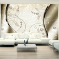thumbnail image 1 of Tiptophomedecor Glam Wallpaper Wall Mural - Gold Ornament, 1 of 4
