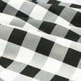 thumbnail image 2 of Lann's Linens - 60" x 126" Premium Checkered Tablecloth - Rectangular Polyester Fabric Picnic Table Cover - Black & White Gingham Cloth, 2 of 4