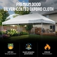 thumbnail image 5 of CROWN SHADES 10x20 Pop Up Canopy Tent Commercial Heavy Duty Tent Outdoor Canopies for Events Parties Weddings White, 5 of 8