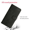 thumbnail image 7 of Wallet Case for Samsung Galaxy A26 5G, Classic Embossed PU Leather Card Slots Shockproof Drop Protective Wrist Strap Flip Case Cover for Samsung Galaxy A26 5G,Black, 7 of 7