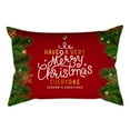 thumbnail image 3 of Christmas Themed Soft Lumbar Pillow,Red Rectangle Christmas Pattern Lumbar Pillow Soft Cushion,Protect Lumbar Keep Health Home Cushion,Suit for Bedroom Office Studyroom(11.81"*19.69"), 3 of 6