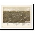 thumbnail image 2 of Historic Framed Print, WI Waupun 1885 MAP, 17-7/8" x 21-7/8", 2 of 9