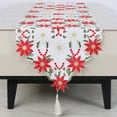 thumbnail image 1 of TIELUTT Christmas Embroidered Table Runner Table round Table Christmas Christmas Runners 72 Inches Long Centerpiece Christmas Decorations Dining Table Spandex Table Cover Western Table Runners, 1 of 6