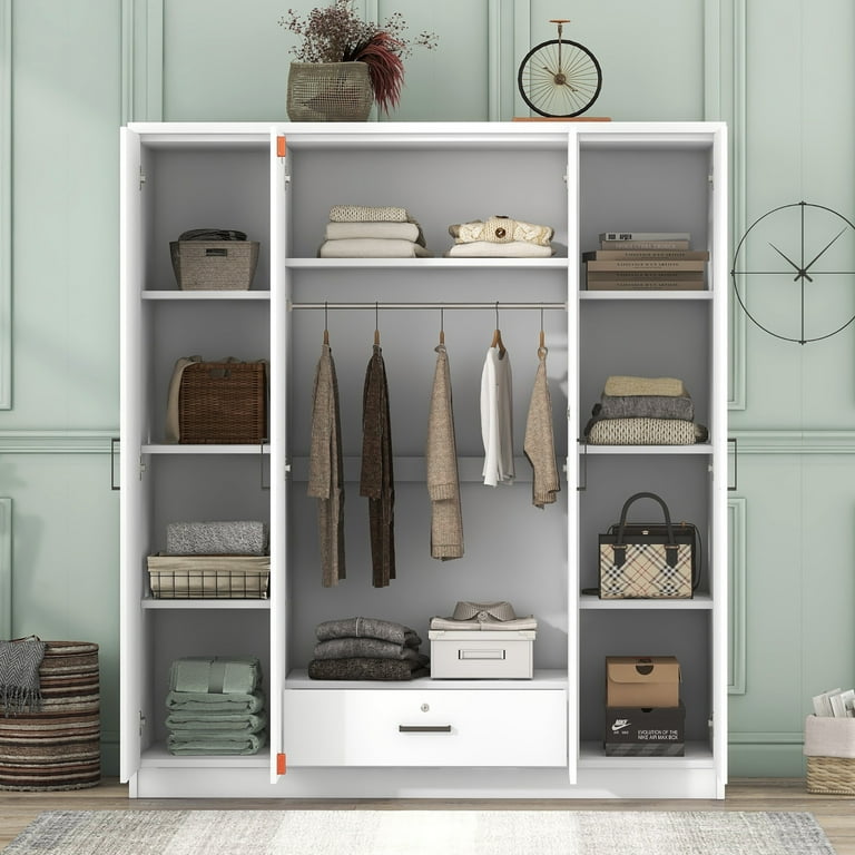 Modern 4 door wardrobe discount