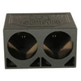 thumbnail image 3 of Q Power Dual 10 Inch Triangle Ported Subwoofer Box w/ Bedliner Spray (2 Pack), 3 of 7