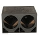 Q Power QBOMB12TB Dual 12-Inch Ported Subwoofer Box - Triangle Port Design, Rhino Lined, For Car Audio Bass