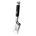 thumbnail image 2 of Pinzas de espátula de acero inoxidable, espátula doble ranurada, pinzas para parrilla, utensilios de cocina, pinzas para carne para barbacoa, filetes, Negro BLESIY Pinzas de espátula, 2 of 8