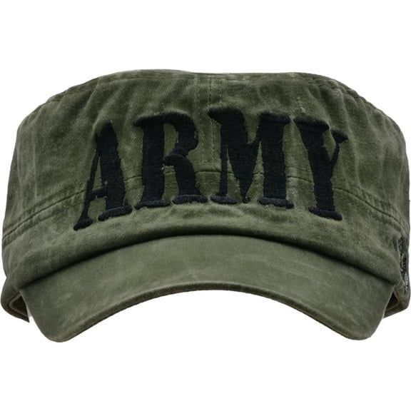 US Army Flat Top Green Military Cap