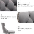 thumbnail image 6 of AOOWOW Swivel Velvet Barstools Adjusatble Seat Height from 25-33 Inch, Modern Upholstered Chrome base Bar Stools Set of 2, 6 of 7