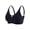 Black, variant on Seamless bra for women, comfortable, breathable, and supportive