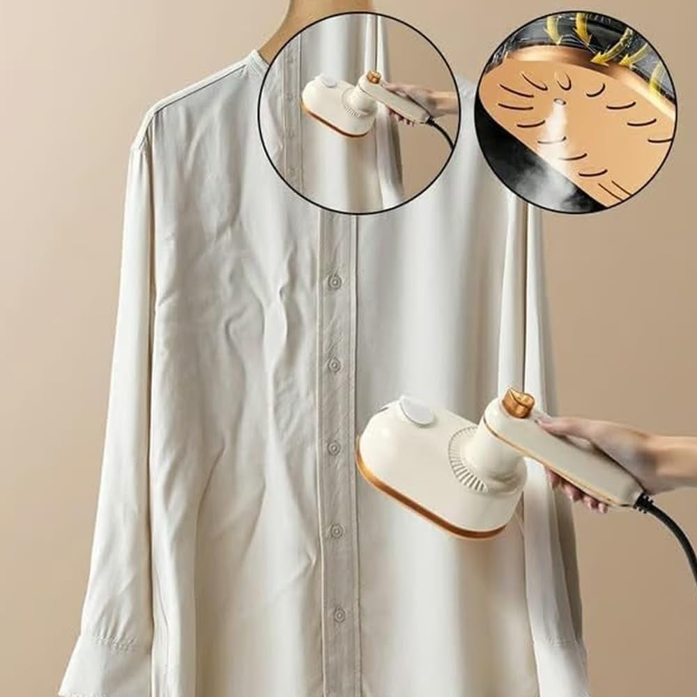 Mini Steam Iron | Portable Handheld Steam Cleaner, Plancha a Vapor para Ropa with Fast Heat-Up for Travel & Home Use
