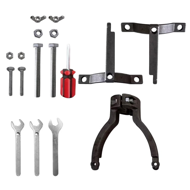 Accesorios de soporte fijo para taladro para agujeros cuadrados, diámetro de abrazadera entre 38mm y 55mm, profesional para taladro de mesa y taladro Negro